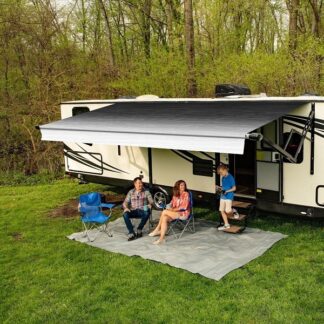 Carefree 14ft Power LED Awning – Black