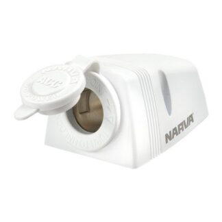 ACCESSORY SOCKET DUAL SURFACE MOUNT WHITE